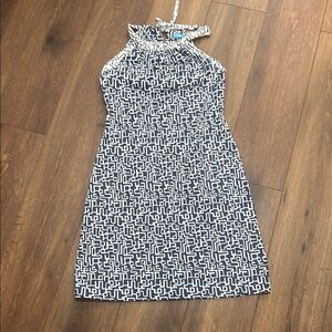 J.McLaughlin Navy and White Dress XS